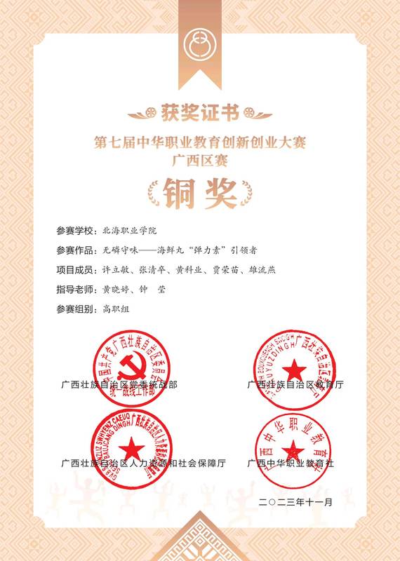 2023职业教育铜奖